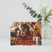 kerstPony Feestdagenkaart (Staand voorkant)