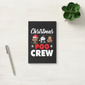 Kerstpoo Creliday Holiday Funny Xmas Emoji Post-it® Notes (Kantoor)