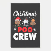 Kerstpoo Creliday Holiday Funny Xmas Emoji Post-it® Notes (Voorkant)