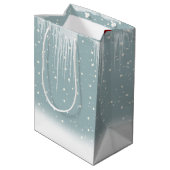 kerstpooier Beren in sneeuwwitzak Medium Cadeauzakje (Achterkant Gekanteld)