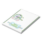 Kerstpooier voor Snoep met kerstpoten Notitieblok (Linkerzijde)