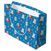 Kerstpoolbeer Groot Cadeauzakje (Achterkant Gekanteld)