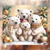 Kerstpoolberen Ramensticker Raamsticker (Vel 2)