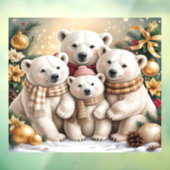 Kerstpoolberen Ramensticker Raamsticker (Vel 3)