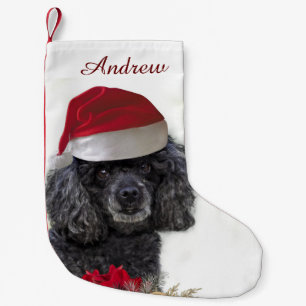 kerstpoole hond gepersonaliseerd Stocking Kleine Kerstsok