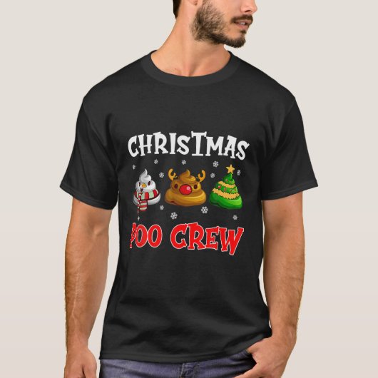 kerstpoolokreet met grappige kerstpoep t-shirt (Voorkant)