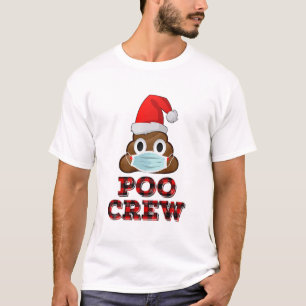 Kerstpoolokreukjes Shirt Gezichtsmasker Poop Emoji