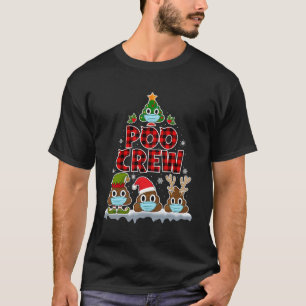 Kerstpoolokreukjes Shirt Gezichtsmasker Poop Emoji