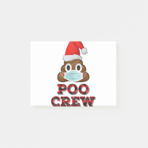 Kerstpoolokreukjes Shirt Gezichtsmasker Poop Emoji Post-it® Notes