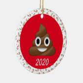 Kerstpoop Covid Funny 2020 Keramisch Ornament (Rechts)