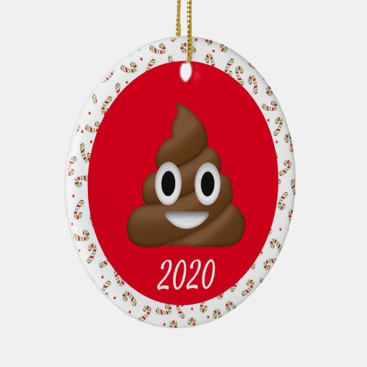 Kerstpoop Covid Funny 2020 Keramisch Ornament (Rechts)