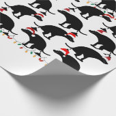 kerstpooping cadeaupapier (Hoek)