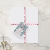 Kerstpootgezin Beren cadeautjes Labels Cadeaulabel (Met Touw)
