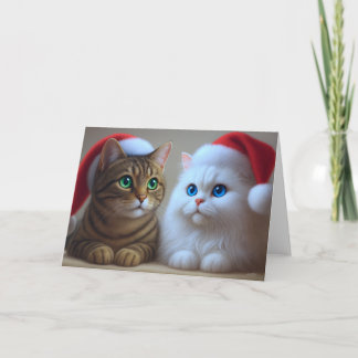 Kerstpootjes komen naar de stad feestdagen kaart