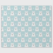 Kerstpootpapier voor Beren Cadeaupapier (Vlak)