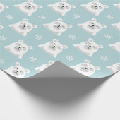 Kerstpootpapier voor Beren Cadeaupapier (Hoek)