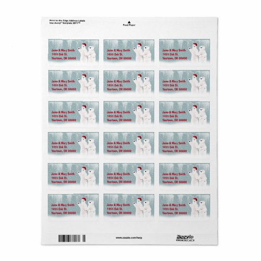 Kerstpootwapel Beer Etiket (Full Sheet)