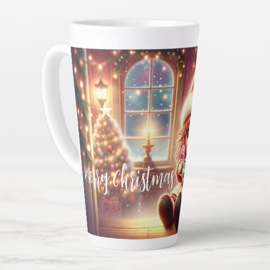 Kerstpop Drink warme cacao Latte Mok (Linkerhoek)