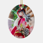 kerstpop keramisch ornament (Rechts)