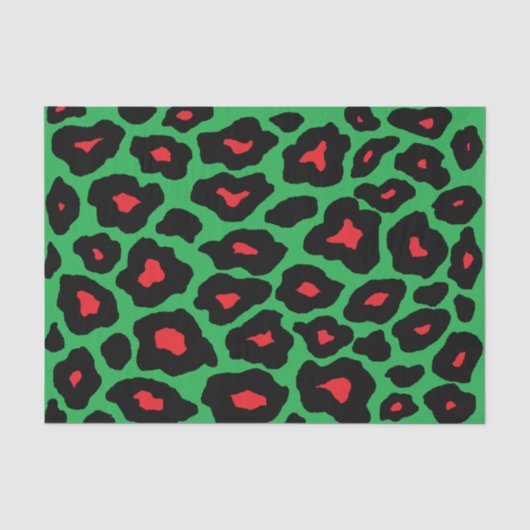 kerstPop Leopard Tissuepapier (Voorkant)