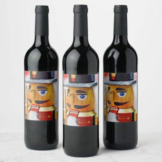 Kerstpop Swan Lake Notenkraker Feestelijk Wijn Etiket (Flessen)