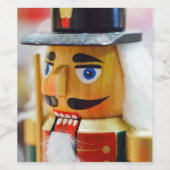 Kerstpop Swan Lake Notenkraker Feestelijk Wijn Etiket (Enkel label)