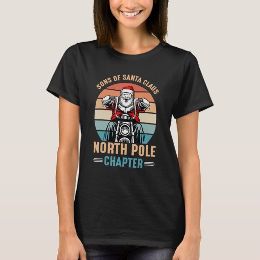 kerstpoppen van Santa Anarchy Noordpool C T-shirt (Voorkant)