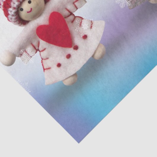 kerstpoppetpapier tissuepapier (Detail)