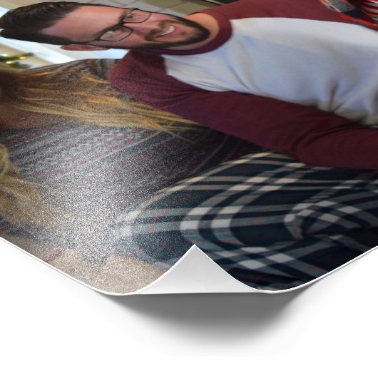 kerstportret Aanpassing Sjabloon Lijst IT Foto Afdruk (Hoek)