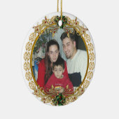 Kerstportret Ornament gouden lijst (Rechts)