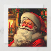 Kerstportret van Sinterklaas Feestdagenkaart (Voorkant)