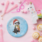 KerstPortugese waterhond Papieren Bordje (Feest)