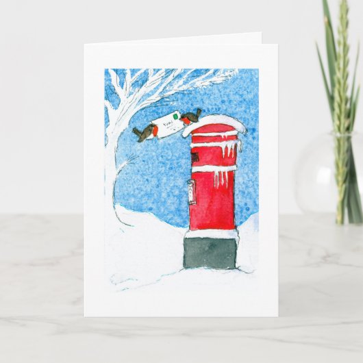 kerstpost feestdagen kaart (Voorkant)