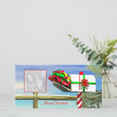 kerstpost feestdagenkaart (Staand voorkant)