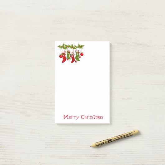 Kerstpost-it-Notes Post-it® Notes (Op bureau)