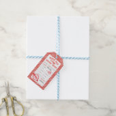 Kerstpost van de Kerstman Noordpoolbezorging Cadeaulabel (Met Touw)