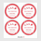 kerstpost van Santa North Pole-bezorging Sticker (Vel)