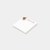 kerstpost waarop Notitieblok-rode kardinaal wordt  Post-it® Notes (Schuin)