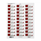 kerstpostadres etiket (Full Sheet)