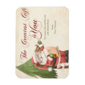 Kerstpostauto van de kerstpostauto van de kerstman magneet (Verticaal)