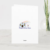 Kerstpostbus voor e-mail met pakketkaart kaart (Achterkant)