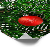 Kerstposter met bijkantoren en decoratie (Hoek)