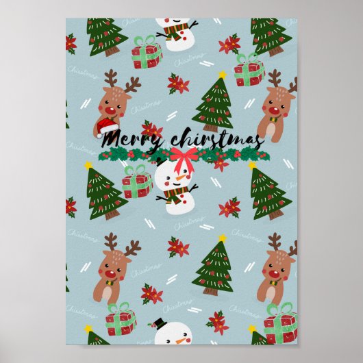 kerstposter poster (Voorkant)