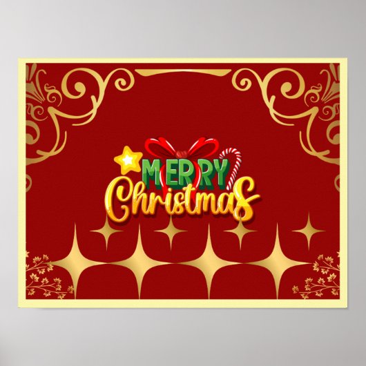 kerstposter poster (Voorkant)