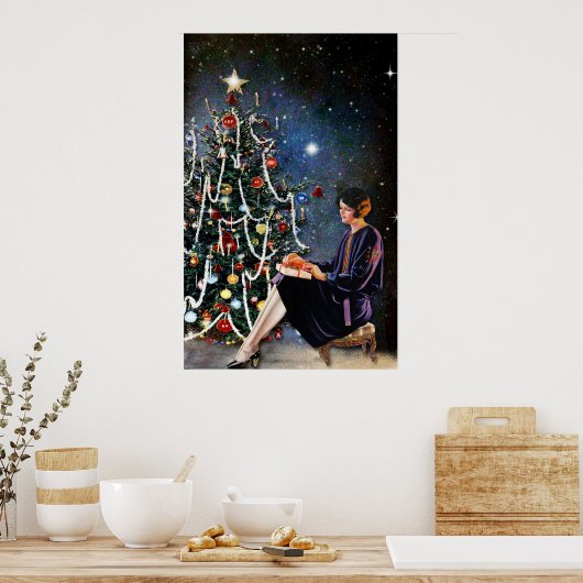  kerstPoster Retro Poster (Keuken)