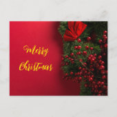 kerstpostkaart briefkaart (Voorkant)