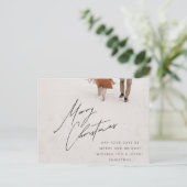 kerstpostkaart feestdagenkaart (Staand voorkant)