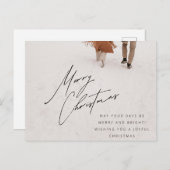 kerstpostkaart feestdagenkaart (Voorkant / Achterkant)