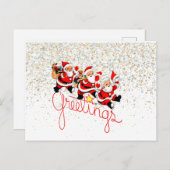 kerstpostkaart feestdagenkaart (Voorkant / Achterkant)