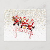 kerstpostkaart feestdagenkaart (Voorkant)